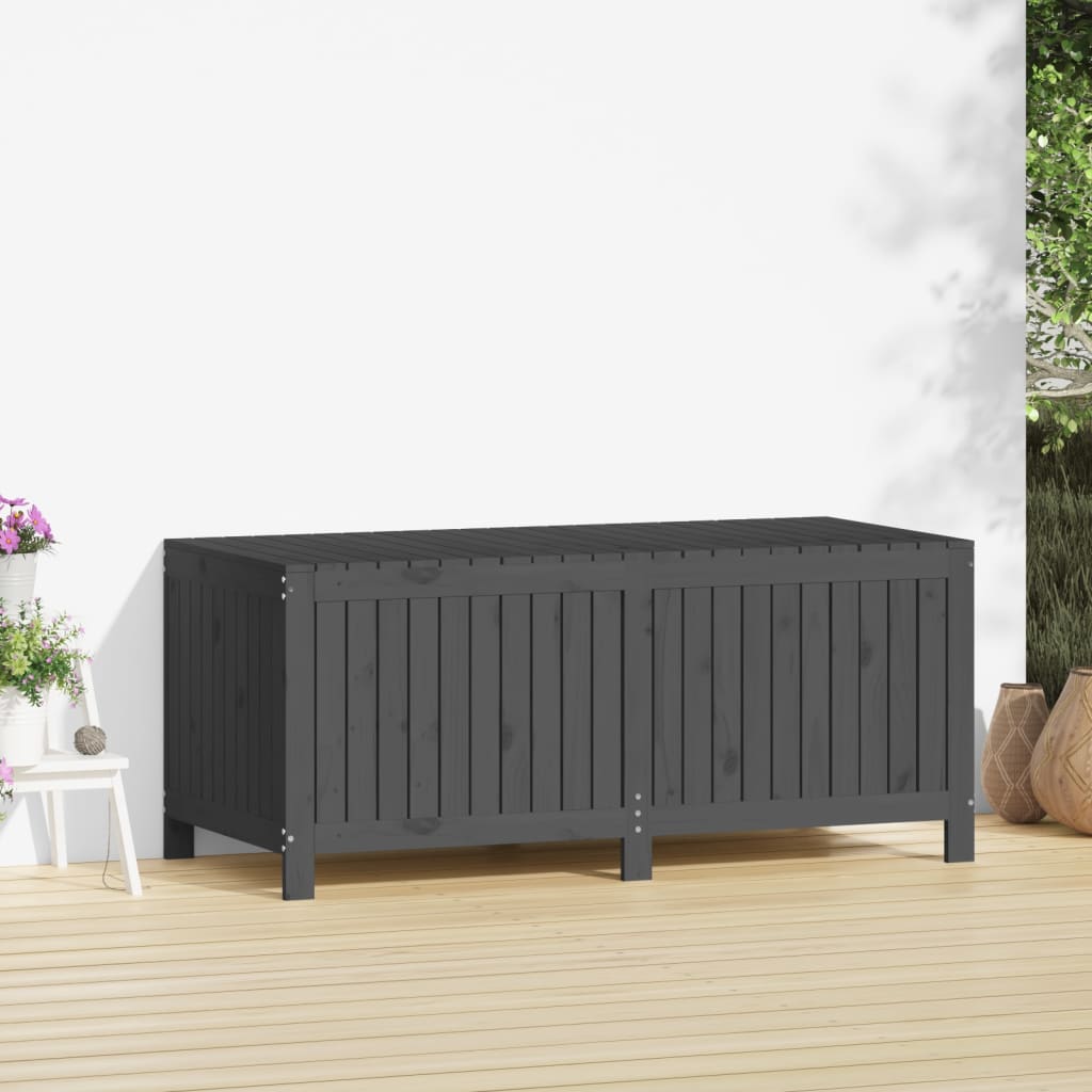 Boîte de rangement de jardin Gris 147x68x64 cm Bois de pin