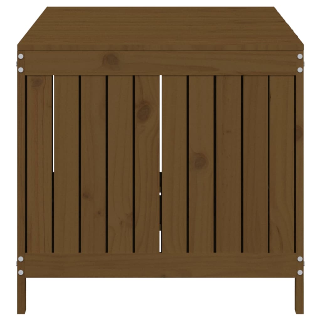 Boîte de rangement de jardin Marron miel 147x68x64 cm Bois pin