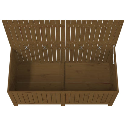 Boîte de rangement de jardin Marron miel 147x68x64 cm Bois pin