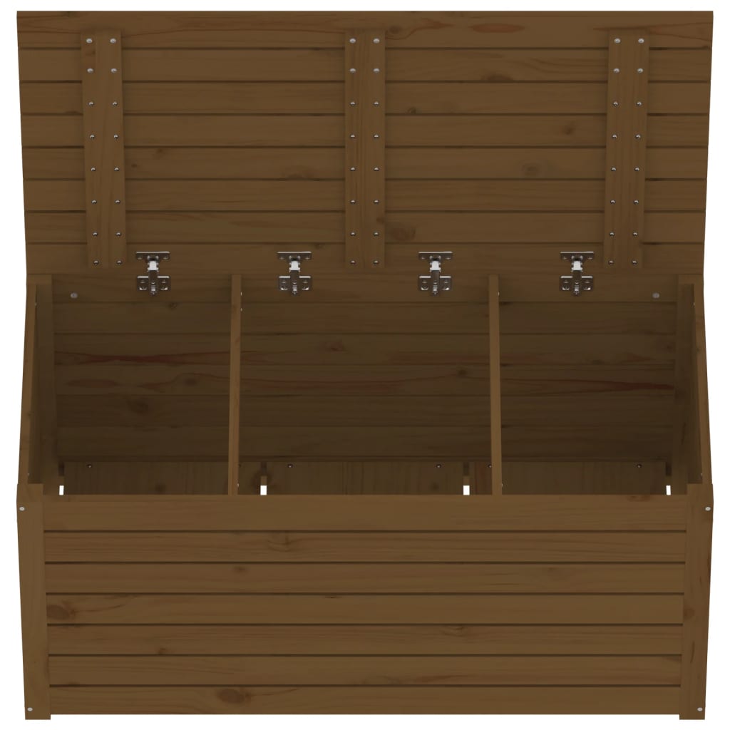 Boîte de jardin marron miel 101x50,5x46,5 cm bois massif de pin