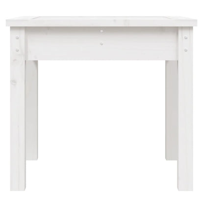 White garden bench 50x44x45 cm solid pine wood