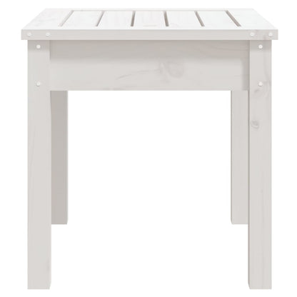 White garden bench 50x44x45 cm solid pine wood