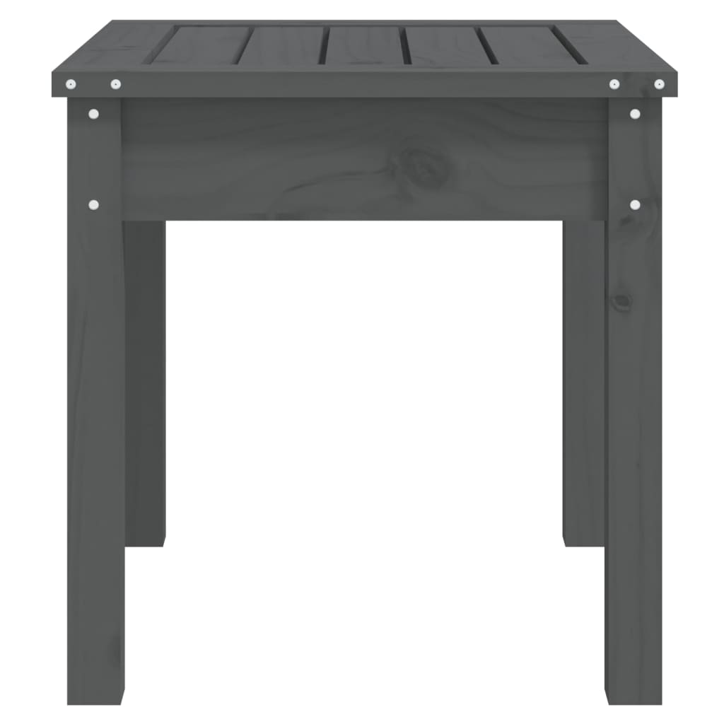 Grey garden bench 50x44x45 cm solid pine wood