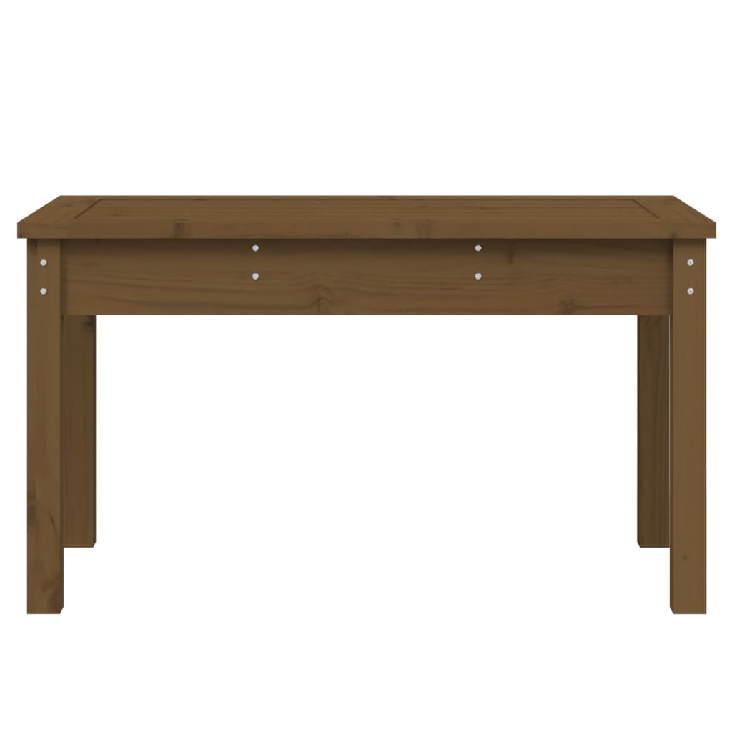 Honey brown garden bench 80x44x45 cm solid pine wood