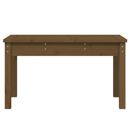 Honey brown garden bench 80x44x45 cm solid pine wood