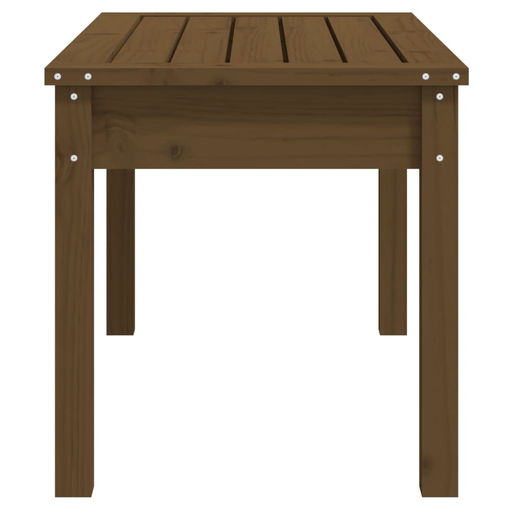 Honey brown garden bench 80x44x45 cm solid pine wood