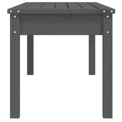 Banc de jardin gris 109x44x45 cm bois massif de pin