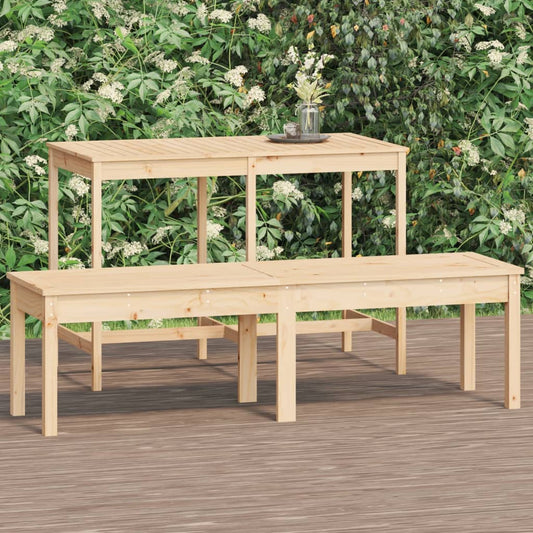 Banc de jardin à 2 places 159,5x44x45 cm bois massif de pin