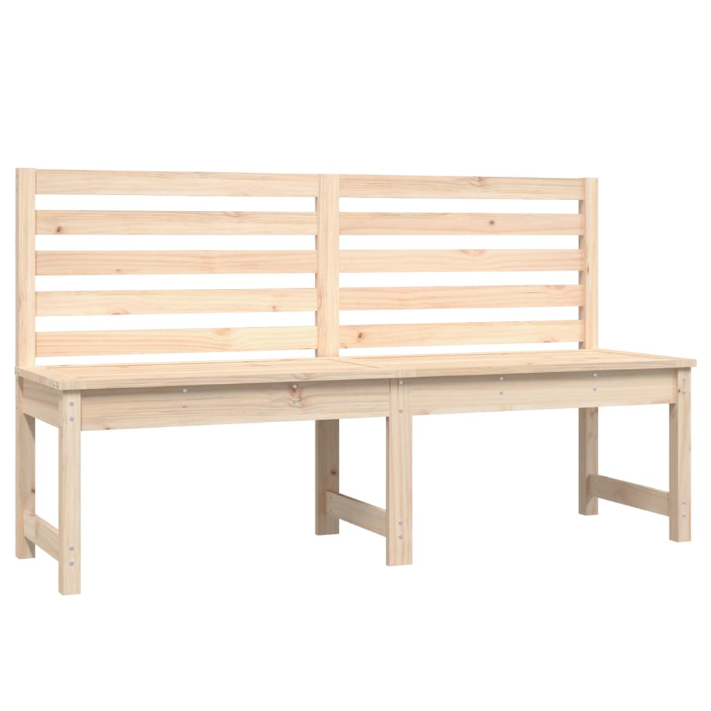 Banc de jardin 157,5 cm bois massif de pin