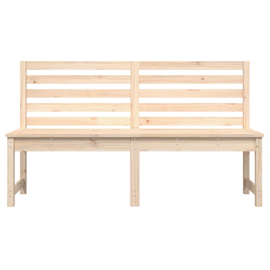 Banc de jardin 157,5 cm bois massif de pin