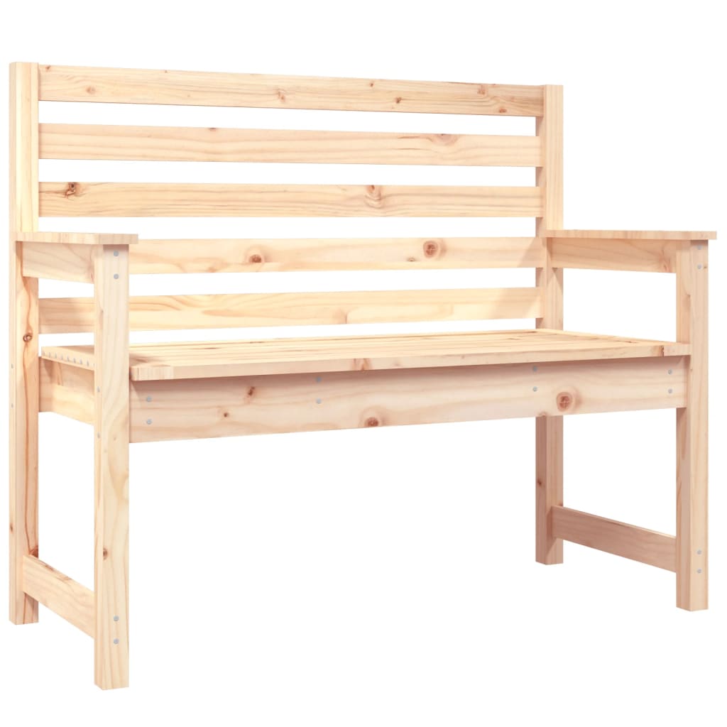 Banc de jardin 109x48x91,5 cm bois massif de pin