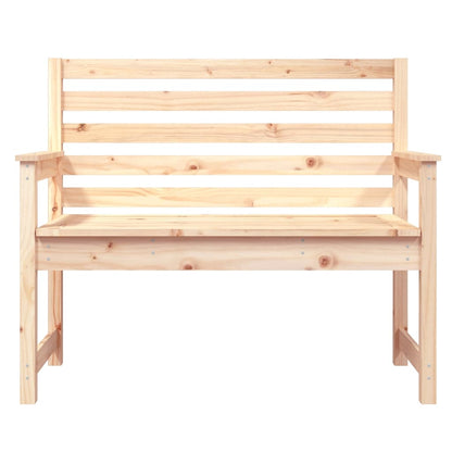 Banc de jardin 109x48x91,5 cm bois massif de pin