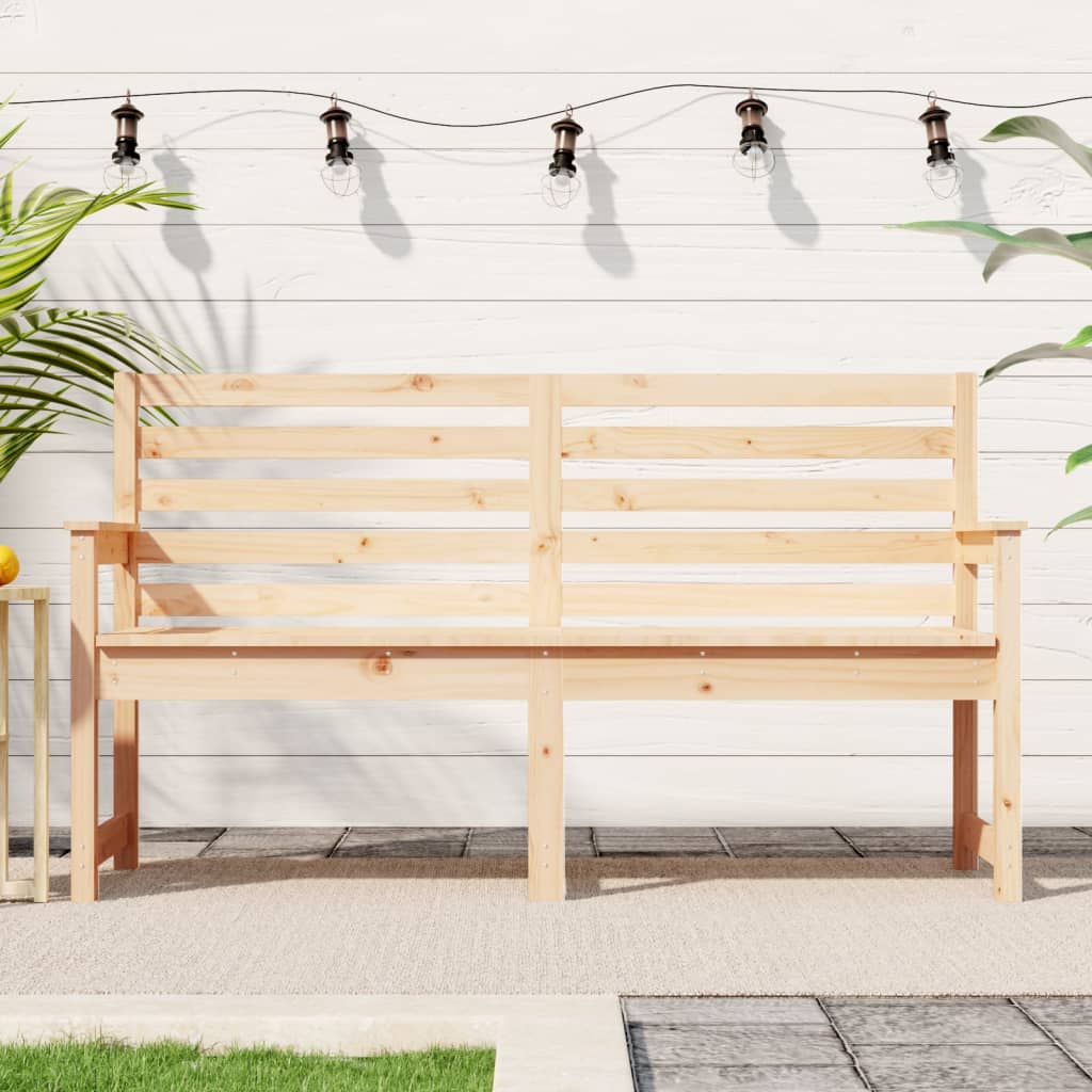 Banc de jardin 159,5x48x91,5 cm bois massif de pin