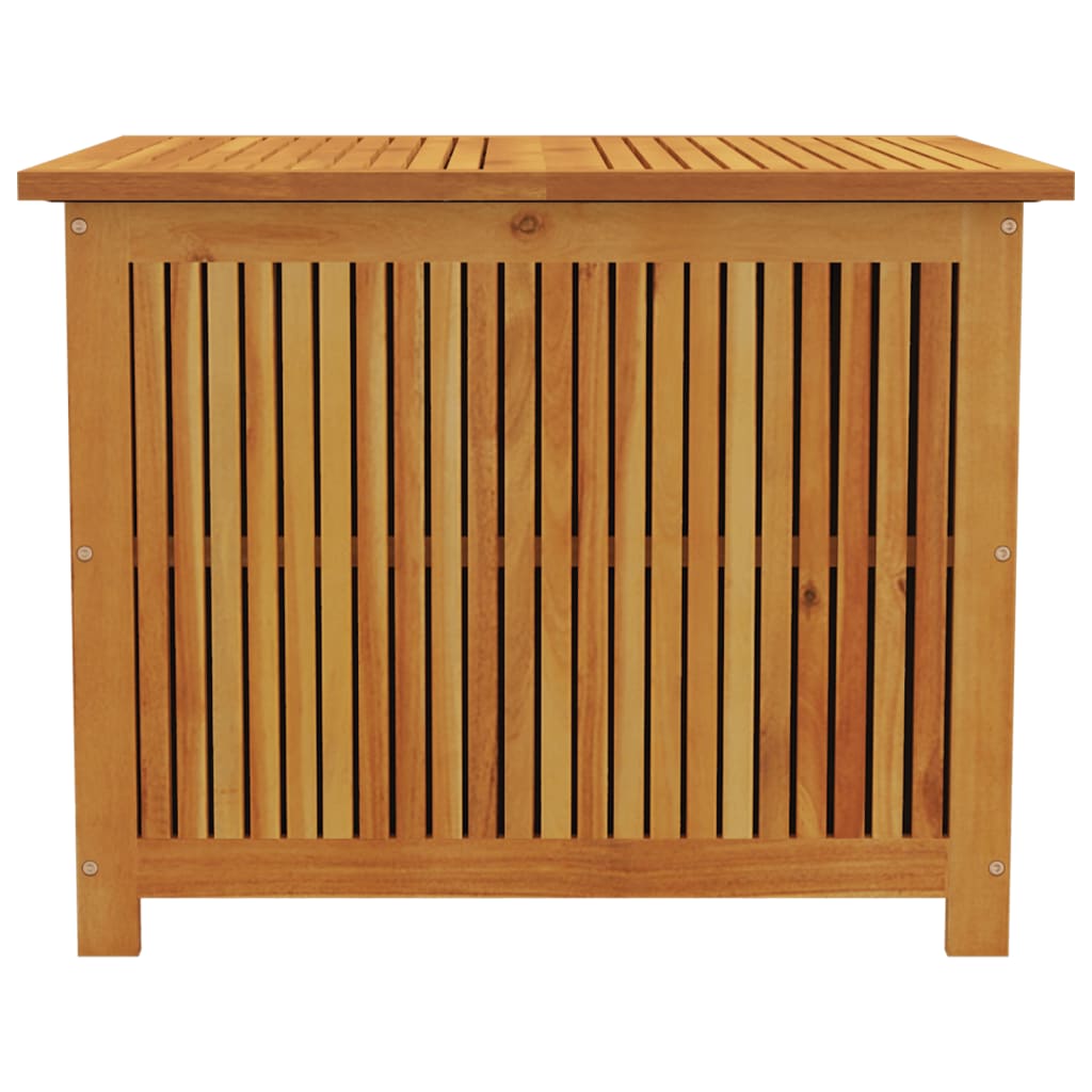 Boîte de rangement de jardin 75x75x58 cm bois massif d'acacia