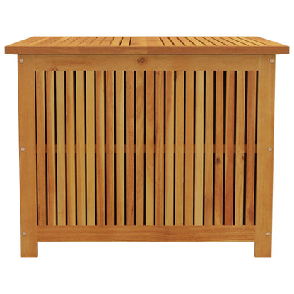 Boîte de rangement de jardin 75x75x58 cm bois massif d'acacia