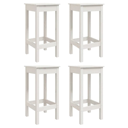 Ensemble de bar de jardin 5 pcs blanc bois massif de pin