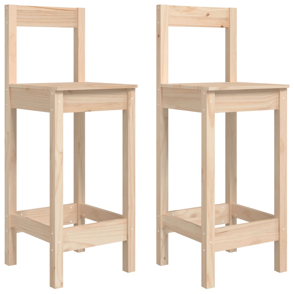 Ensemble de bar de jardin 3 pcs bois de pin massif