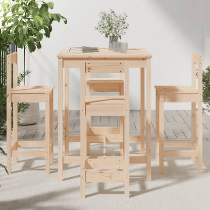 Ensemble de bar de jardin 5 pcs bois de pin massif