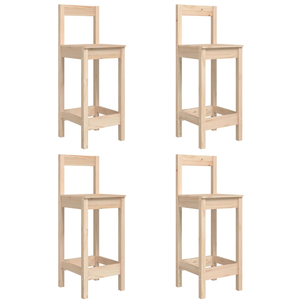 Ensemble de bar de jardin 5 pcs bois de pin massif