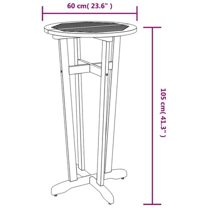 Ensemble de bar de jardin 3 pcs bois d'acacia solide