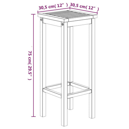 Ensemble de bar de jardin 3 pcs bois d'acacia solide