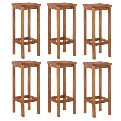 Ensemble de bar de jardin 7 pcs bois d'acacia solide