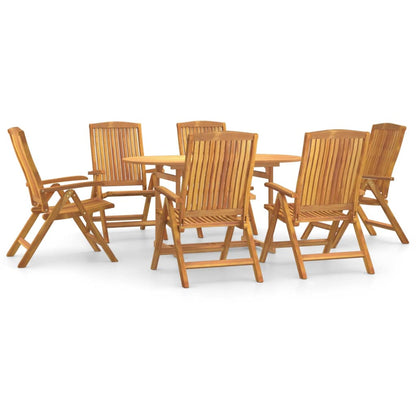 Ensemble à manger de jardin 7 pcs Bois de teck solide