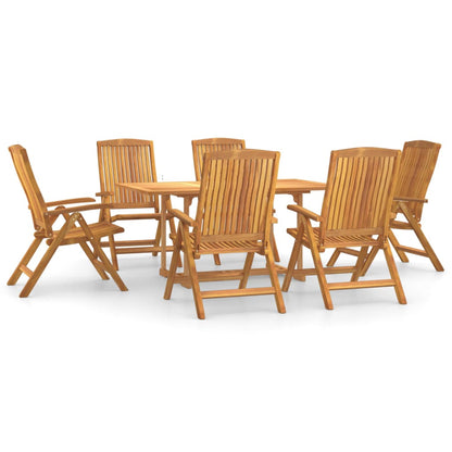 Ensemble à manger de jardin 7 pcs Bois de teck solide