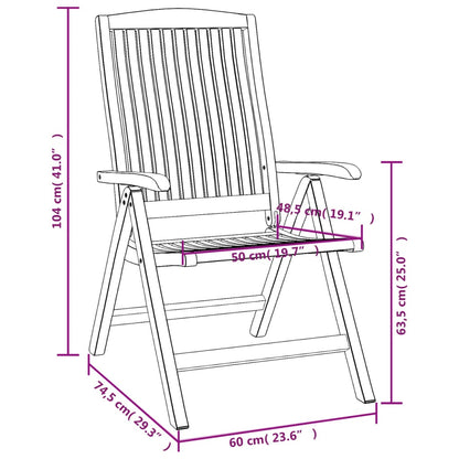 Ensemble à manger de jardin 7 pcs Bois de teck solide