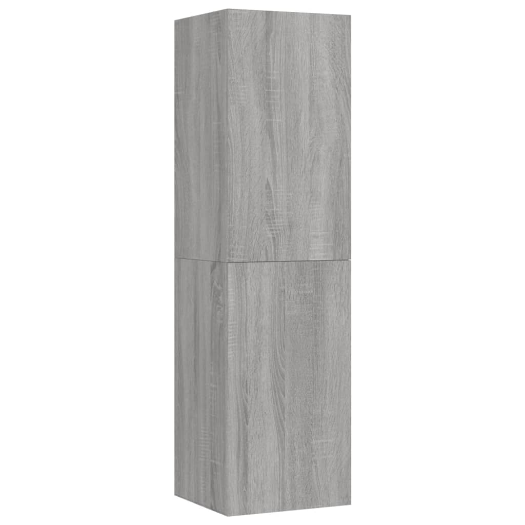 Meubles TV muraux 2 pcs Sonoma gris 30,5x30x110 cm