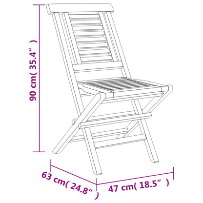 Ensemble à manger de jardin 7 pcs Bois de teck solide