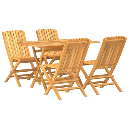 Ensemble à manger de jardin 5 pcs Bois de teck massif