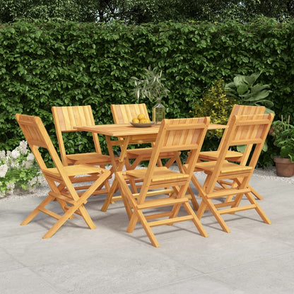 Ensemble à manger de jardin 7 pcs Bois de teck solide