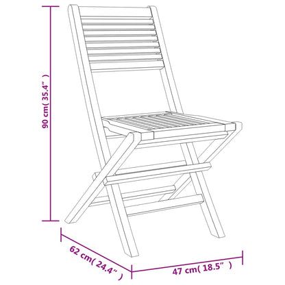 Ensemble à manger de jardin 5 pcs Bois de teck massif