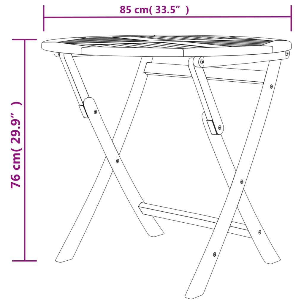 Ensemble à manger de jardin 5 pcs Bois de teck massif