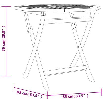 Ensemble à manger de jardin 5 pcs Bois de teck massif