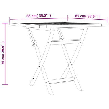 Ensemble à manger de jardin 5 pcs Bois de teck massif