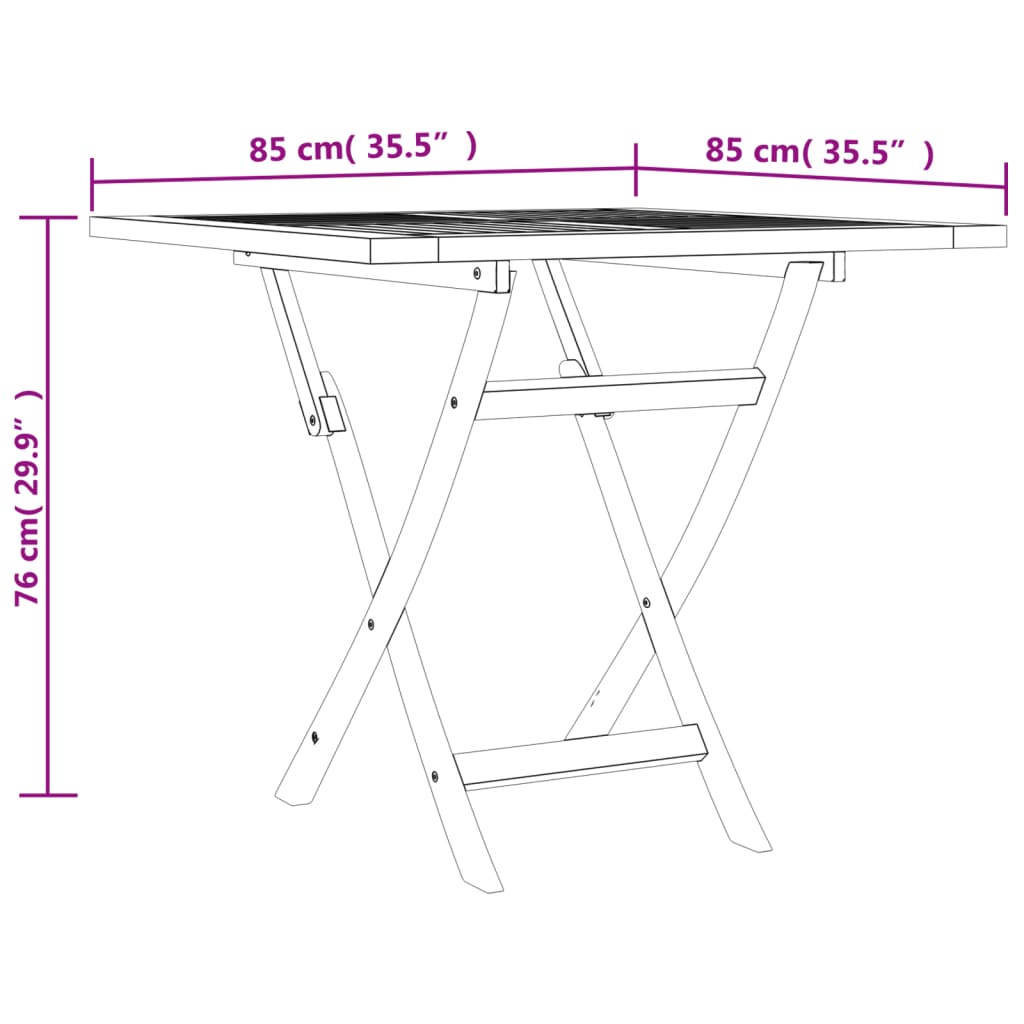 Ensemble à manger de jardin 5 pcs Bois de teck massif