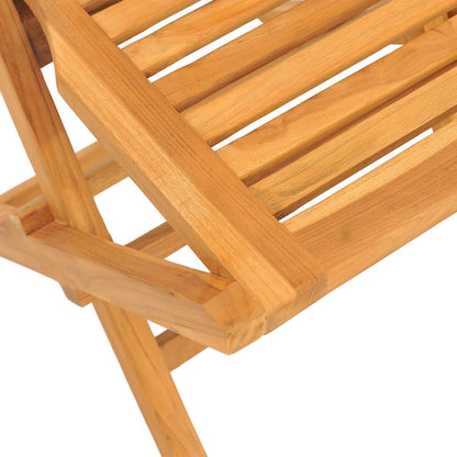 Chaises de jardin pliantes lot de 8 47x63x90cm bois massif teck