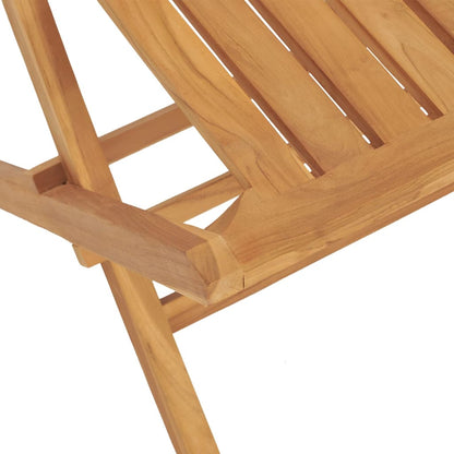 Chaises de jardin pliantes lot de 6 47x47x89cm bois massif teck