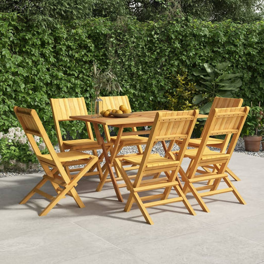 Chaises de jardin pliantes lot de 6 47x61x90cm bois massif teck