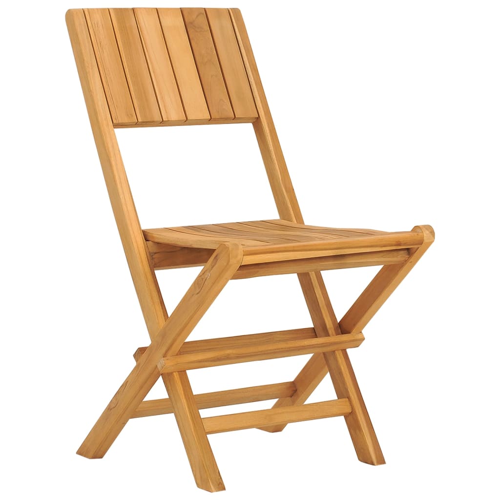 Chaises de jardin pliantes lot de 8 47x61x90cm bois massif teck