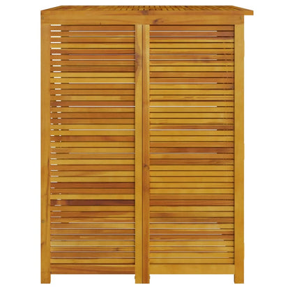 Abri à poubelle double 140x89x117 cm bois massif d'acacia