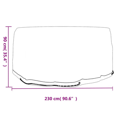 Housses pour meubles de jardin 2 pcs 10 œillets Ø230x90 cm rond