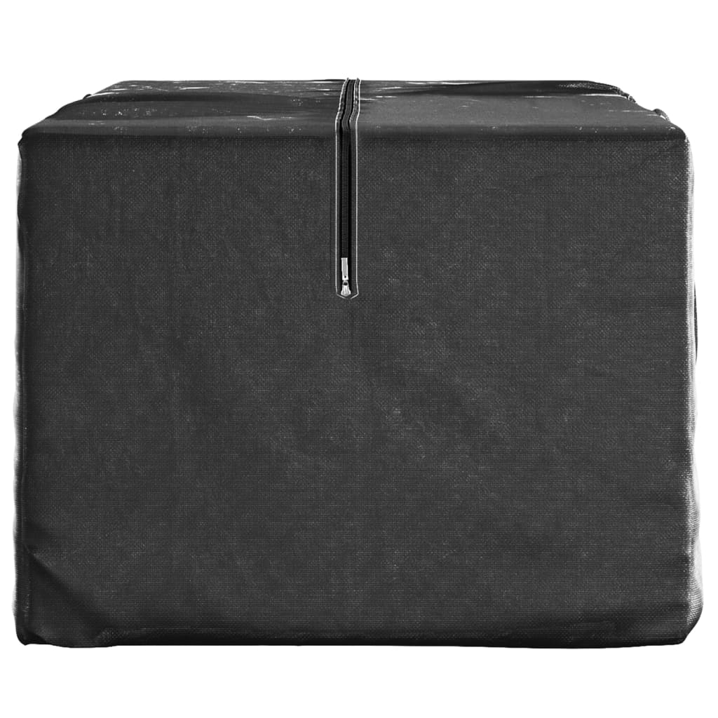 Sacs de rangement pour coussins de jardin 2 pcs noir