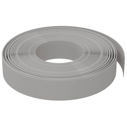 Garden edging 2 pcs grey 10 m 10 cm polyethylene