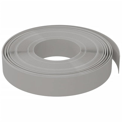 Bordures de jardin 4 pcs gris 10 m 10 cm polyéthylène