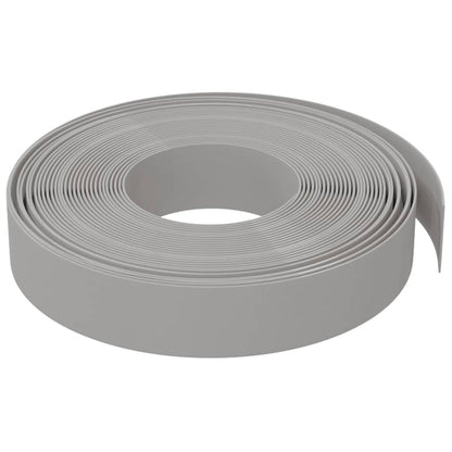 Bordures de jardin 5 pcs gris 10 m 10 cm polyéthylène