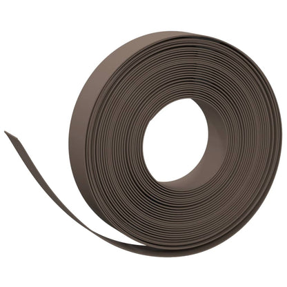 Garden edging 2 pcs brown 10 m 10 cm polyethylene