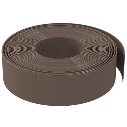 Bordures de jardin 3 pcs marron 10 m 15 cm polyéthylène